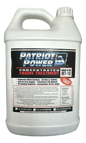 Aditivo Anti Friccion Patriot Power Mt-10 X 1galon (3,78lts)