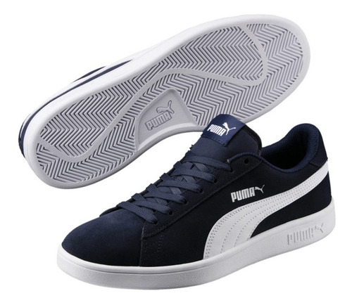 Puma Tenis Suede Smash Color Azul 