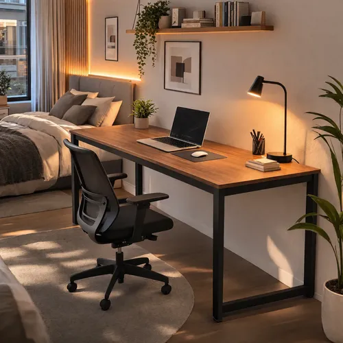 Mesa Estilo Industrial Para Escritorio 150cm Com Pes Metal