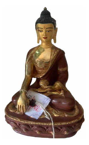 Estatua De Oro Dorado Buddha Mano Tallado De Oro De 22 Cm