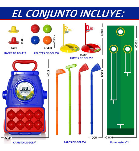 Conjunto De Golfe Infantil, Tacos De Golfe, Brinquedos De