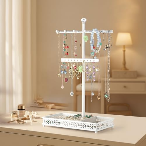 Soporte Joyería 3 En 1 Organizador Collares Pulseras Y Anill
