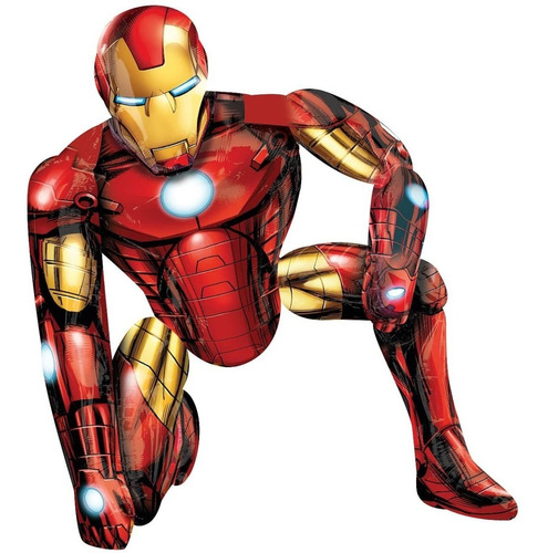 Globo Iron Man 3d Airwalker Grande 65 X 53 Mira El Video