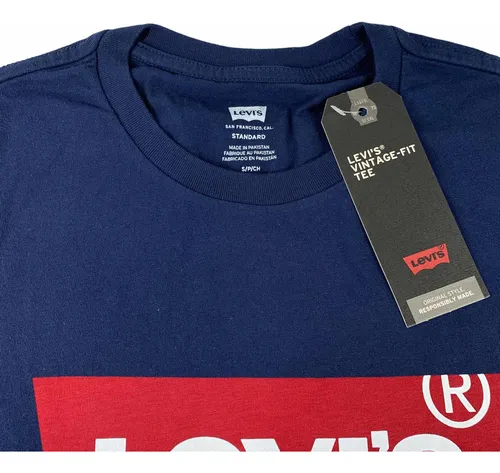 Playera Levi s Hombre Azul Classic Tee 177830139 Look Trendy