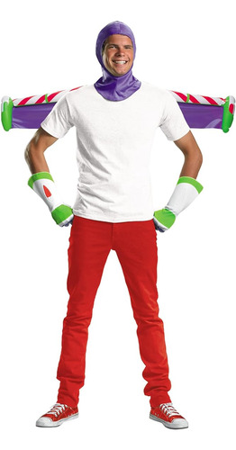 Kit Buzz Lightyear Adulto Purpura Rojo Verde