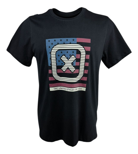 Camiseta Txc Preta Country Para Usar Com Bota Texana R192176