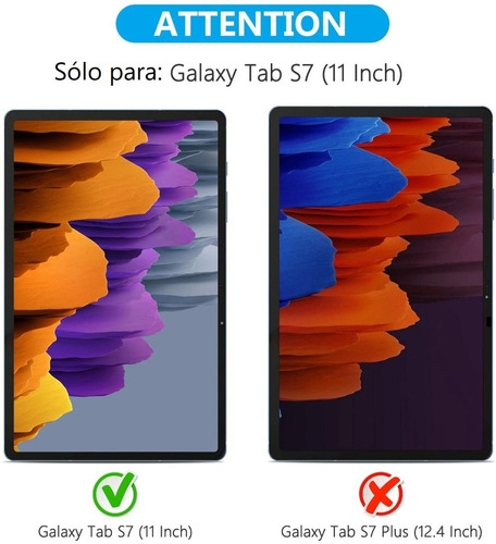 Samsung Tab S7 11 2020 T870 T875 Mica Vidrio Templado Lamina