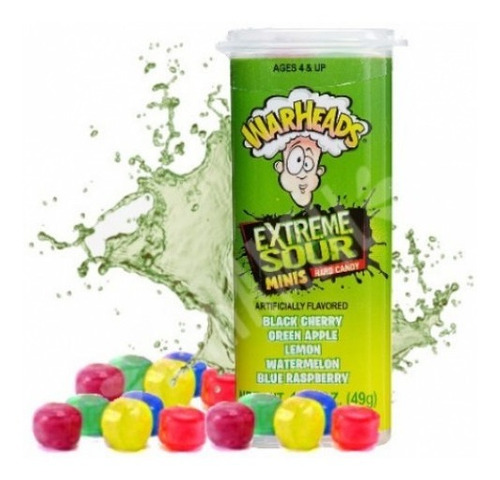 Balas Warheads Extreme Sour Minis - 49g