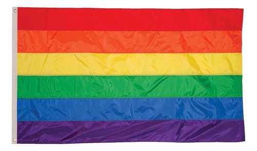 In The Breeze 3700 Rainbow Grommet Flag - 2 X 3 Pies