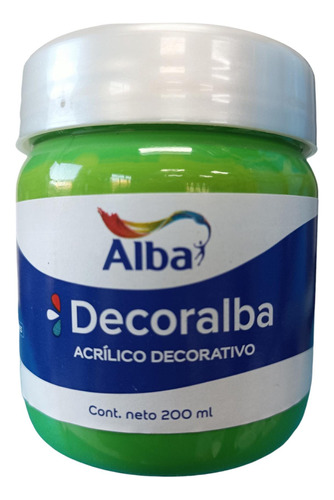 Pintura Acrílica Alba 200ml Verde Manzana