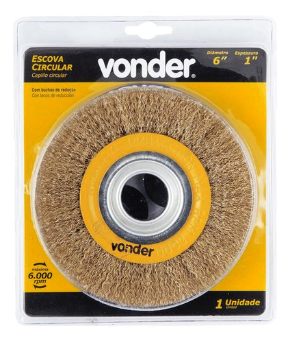 Escova Circular De Aço 6 X 1 - Vonder