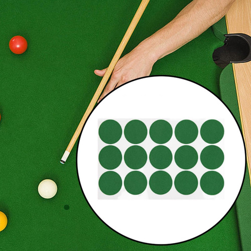 Puntos Marcadores Para Mesa De Billar, Verde 35 Mm 15piezas