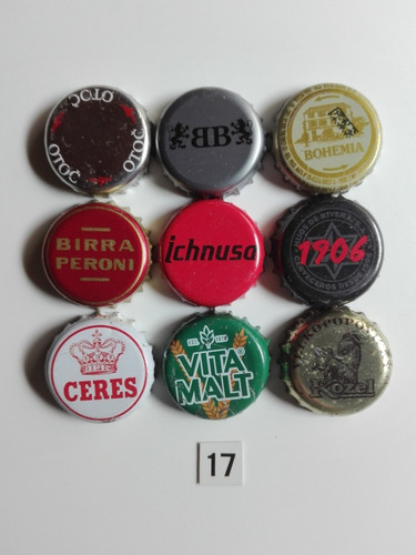 Lote Nº 17  Chapitas Tapitas De Cerveza  Importadas