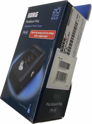 Pedal Afinador Polyphonico Korg Pitchblack Tuner Pb03 Novo