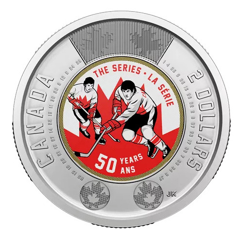 Moneda Canada 2 Dolares 2022 Hockey Hielo Bimetalica Color