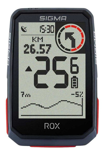 Ciclocomputadora Bicicleta Sigma Rox 4.0 Hr Set Banda Cardiaca Gps 30 Funciones Color Negro