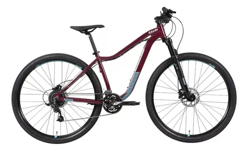 Bicicleta Mtb Aro 29 Caloi Atacama Feminino Vinho