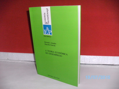 Livro A Teoria Econômica Do Desemprego Edward J. Amadeo/1994