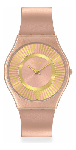 Reloj Swatch Tawny Radiance De Silicona Beige Ss08c102