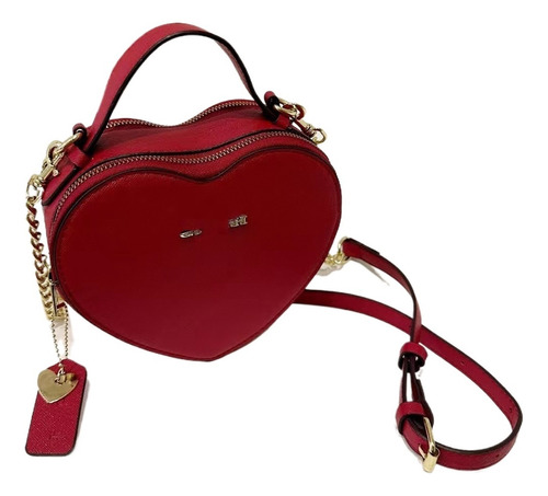 Bolso Cruzado De Piel Love Cubic Square Para Mujer [u]