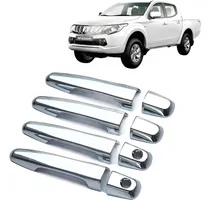 Comprar Set Bisel Cubre Manillas Cromadas Mitsubishi New L200 2016 +