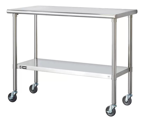 Mesa De Servicio Multiusos De Acero Inoxidable Trinity