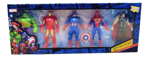 Megapack X5 Figuras De Acción Marvel Muñecos Superheroes 
