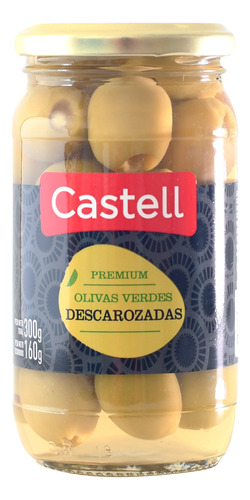 Aceituna Verde Premium Descarozada Castell X160gr Fv