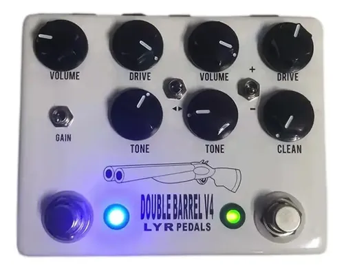 Pedal Ly Rock Double Barrel V4 Overdrive | Clone 1:1 Jhs