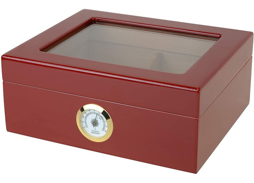 Quality Importers Humidor De Tapa De Vidrio