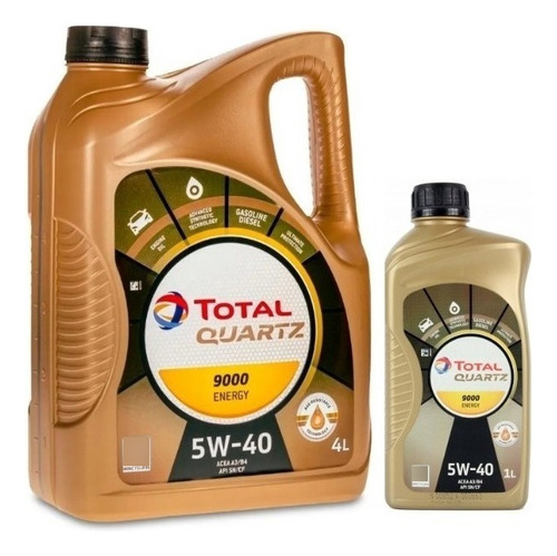 Aceite Total Quartz 9000 5l De Peugeot 206 1.6 8v N 2008