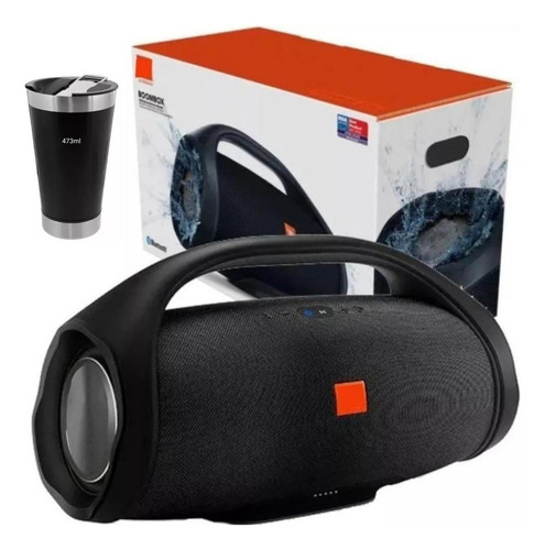 Caixa De Som Bombox Grande Bluetooth Bluetooth Super Potente Cor Preto