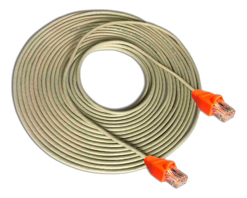 Cable De Internet Cat 5e Utp Cobre Puro 10mts Gris Satra