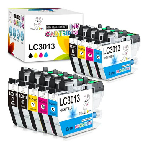 Tintas Miss Deer Lc3013 Compatibles Con Brother Mfc-j491dw.