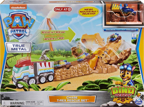 Paw Patrol Set De Rescate T-rex Original