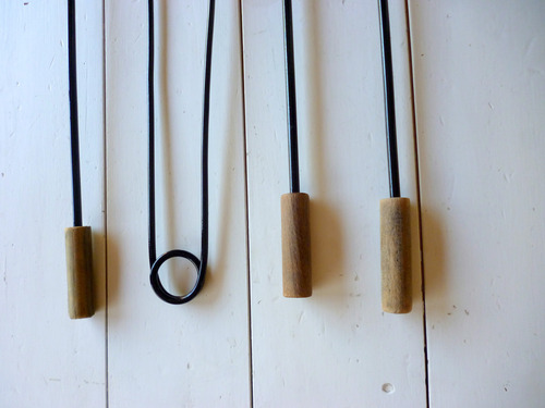 Accesorios Herramientas Para Chimenea Hogar Salamandra Negro