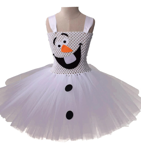 Vestido Navideño De Olaf Para Niñas, Tutú Navideño, Muñeco D