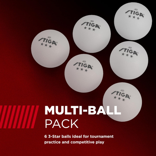 Pelotas De Ping Pong 3 Estrellas Tamaño Oficial Paquete De 6