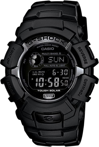 Reloj Casio Gw2310fb-1cr G-shock Resistente A Los Golpes Color De La Correa Negro Color Del Bisel Negro Color Del Fondo Negro