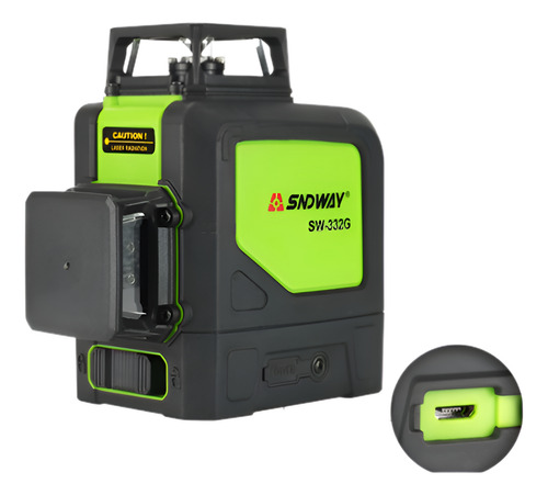 Láser Nivel Verde - Profesional 30mts 360° - Recargable