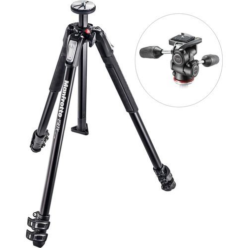 Aluminum TriPod With 804 Mk Ii 3-way Pan/tilt Head Manfrotto