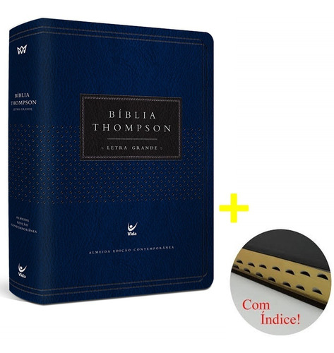 Bíblia Thompson Letra Grande Luxo Com Índice Frete Grátis