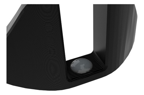 Soporte vertical para computadora portátil de escritorio de 2,5 cm, negro