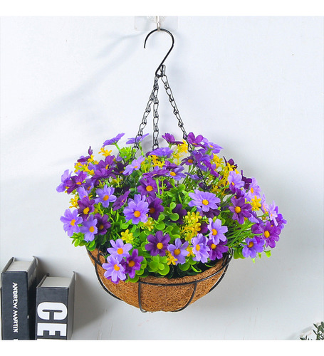 Cestas Colgantes De Flores Artificiales Y Macetas Colgantes