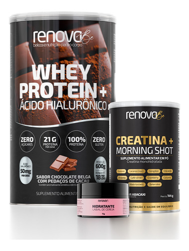 Whey Protein Concentrado E Creatina Monohidratada Renova Be