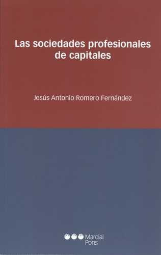 Libro Sociedades Profesionales De Capitales, Las