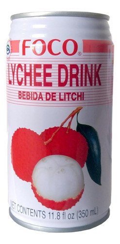 Jugo De Lychee Bebida Foco Lata 350ml - Caja Con 24 Latas
