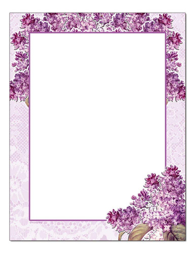 Granny's Lilacs - Papel Para Impresora Laser E Inyeccion De 