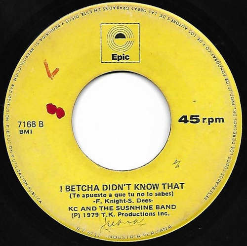 Single 45 Kc & The Sunshine Band- Please Don't Go 1979 (Usado)