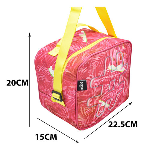 Lonchera Gato Estampado Rosa Termica Dash